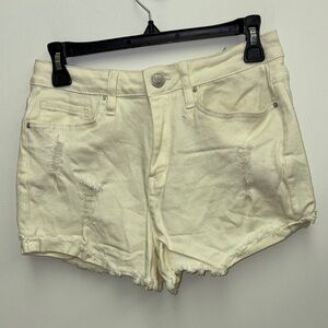 YMI yellow Distressed Denim Shorts